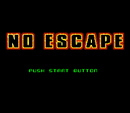 No Escape (USA) Title Screen
